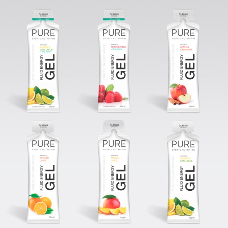 Pure Fluid Energy Gels 50g - Trek, Trail & Fish NZ