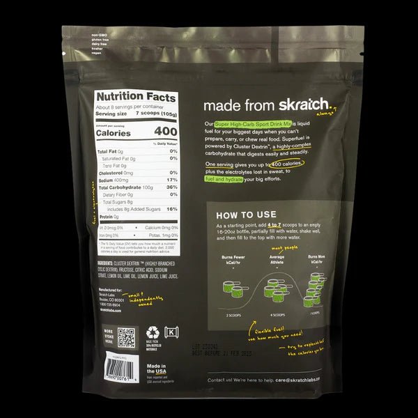 Skratch Super High Carb Sport Drink Mix - Trek, Trail & Fish NZ