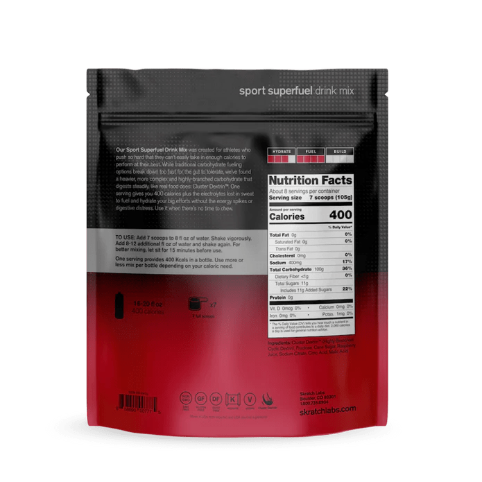 Skratch Super High Carb Sport Drink Mix - Drink Mix - Trek, Trail & Fish NZ