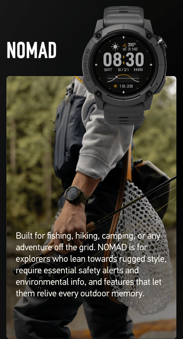 Coros Nomad - Trek, Trail & Fish NZ