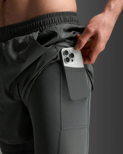 2XU Aero Mesh 2 - in - 1 5inch Shorts - mens - Shorts - Trek, Trail & Fish NZ