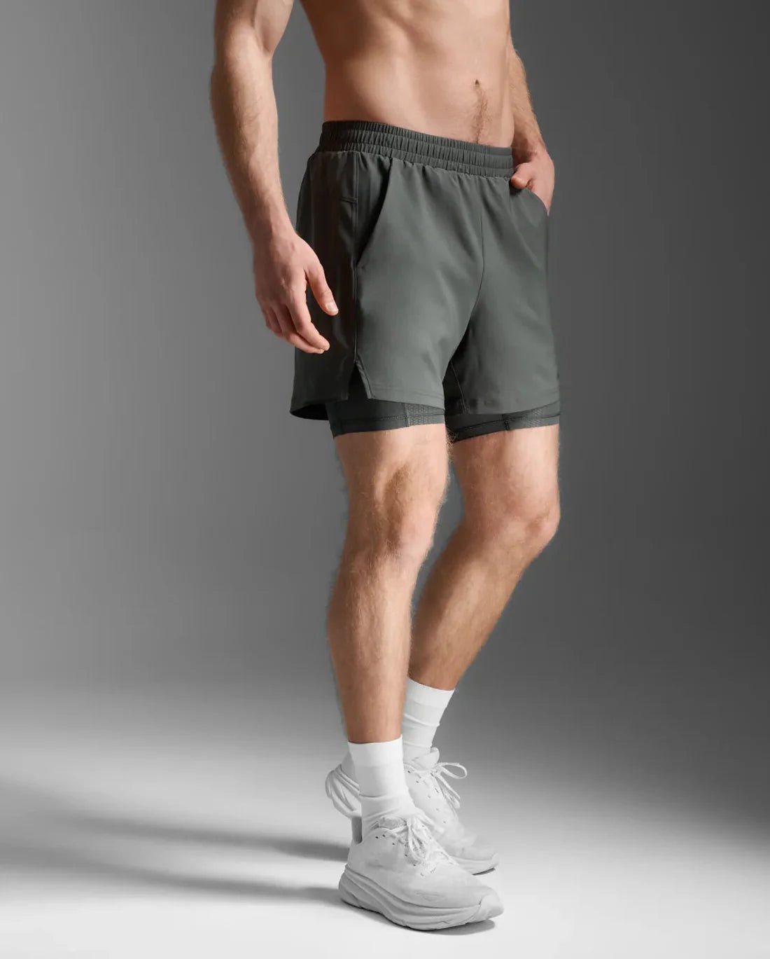 2XU Aero Mesh 2 - in - 1 5inch Shorts - mens - Shorts - Trek, Trail & Fish NZ