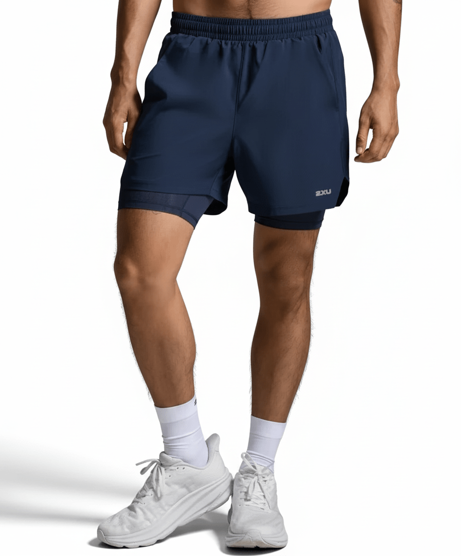 2XU Aero Mesh 2 - in - 1 5inch Shorts - mens - Clothing - Bottoms - Shorts - Trek, Trail & Fish NZ