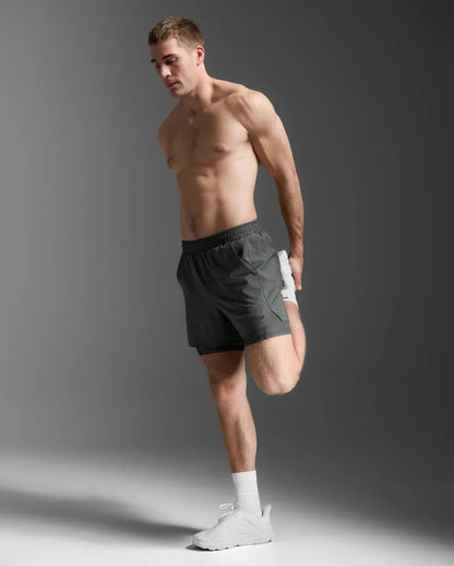 2XU Aero Mesh 2 - in - 1 5inch Shorts - mens - Shorts - Trek, Trail & Fish NZ