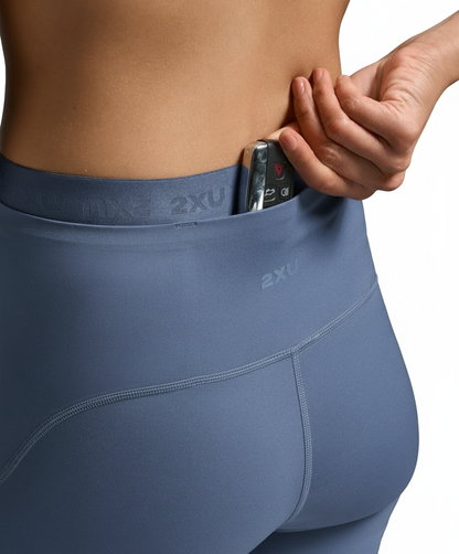 2XU bike shorts with white background