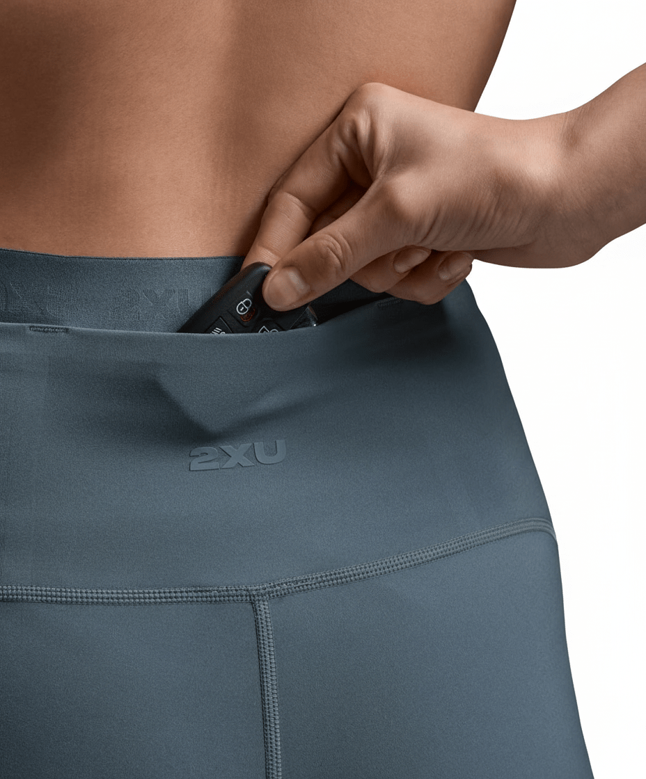 2XU Form Stash Hi - Rise Bike Short with 5 pockets - womens - Clothing - Bottoms - Shorts - Trek, Trail & Fish NZ