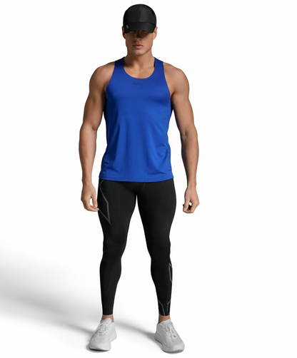 2XU Light Speed Tech Singlet with white background and shadow