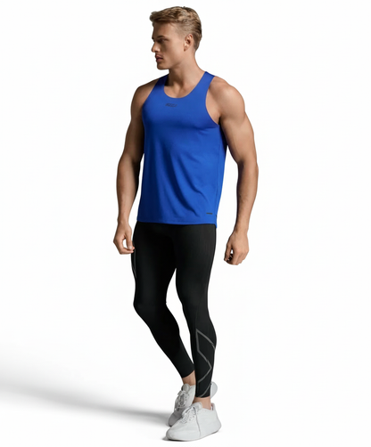 2XU Light Speed Tech Singlet with white background and shadow