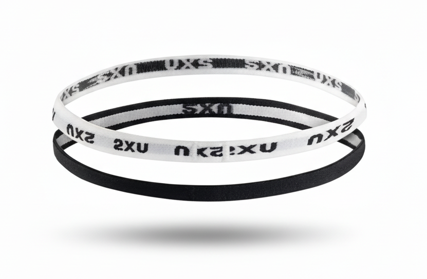 2XU Skinny Headbands 2 pack with white background