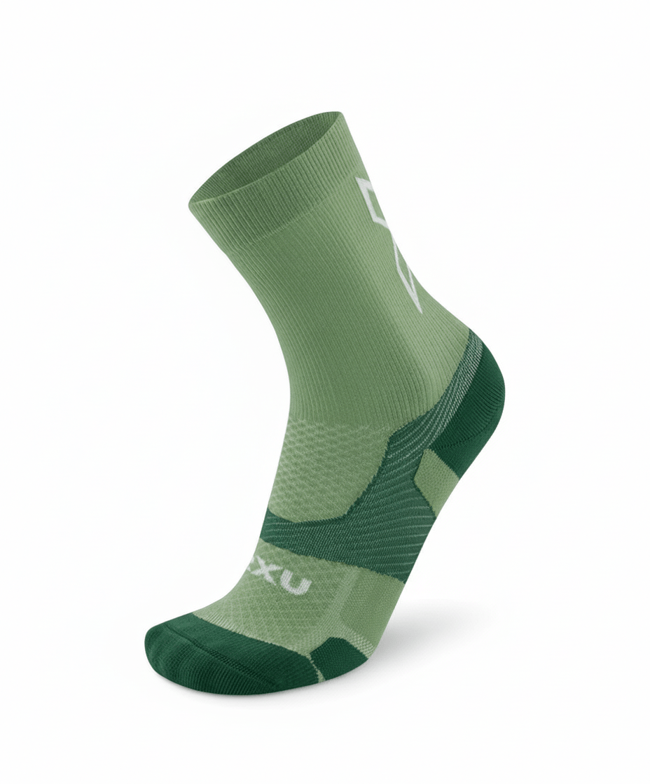 2XU Vectr Light Cushion Compression Crew Sock - Socks - Trek, Trail & Fish NZ