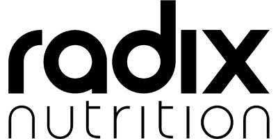 Radix Nutrition logo in black and white