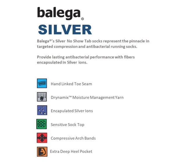 Balega Silver Antimicrobial Socks - Socks - Trek, Trail & Fish NZ