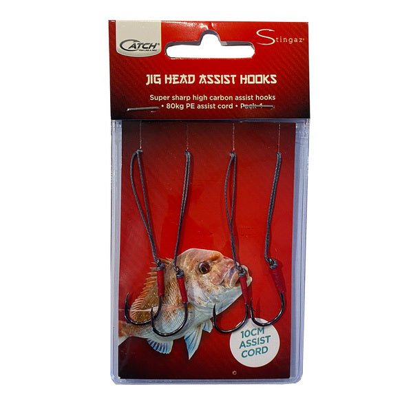 Catch High Carbon Jighead Assist hooks - 4pk - Hooks - Trek, Trail & Fish NZ