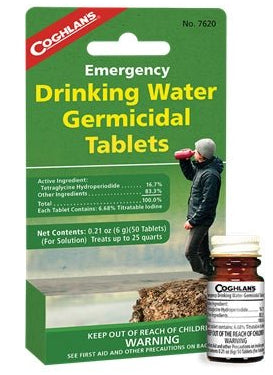 Coghlans Drinking Water Tablets - Cooking Outdoors - Trek, Trail & Fish NZ