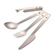 Domex Titanium Cutlery set 4pc - Cooking Outdoors - Trek, Trail & Fish NZ
