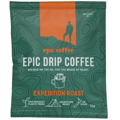 Epic Coffee pre - filled Drip Filters - single serve - Coffee - Trek, Trail & Fish NZ