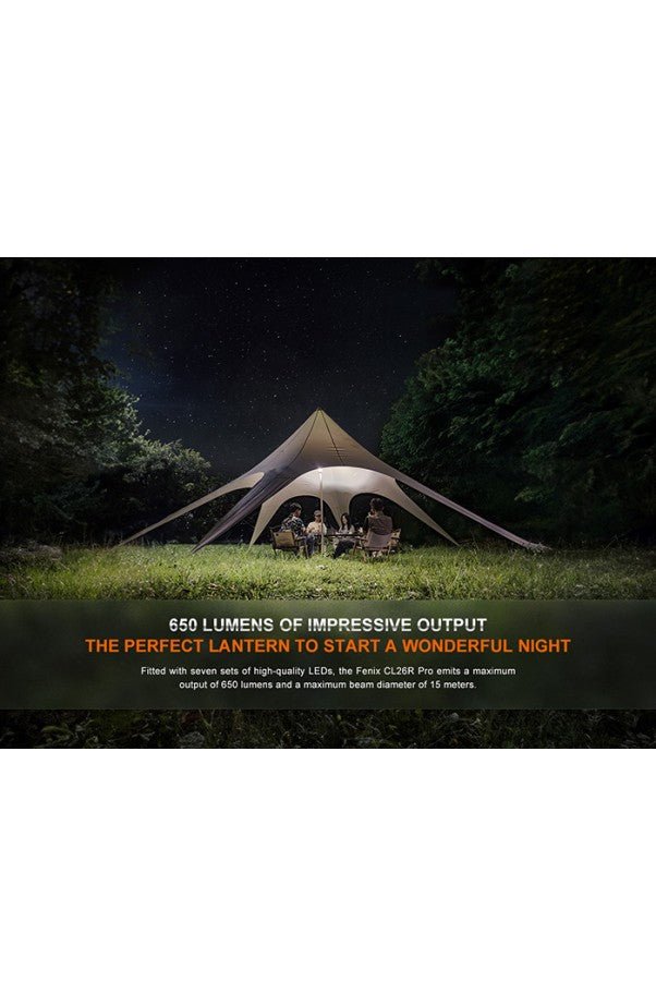 Fenix Lantern CL26 Pro - 650 lumens - Lantern - Trek, Trail & Fish NZ