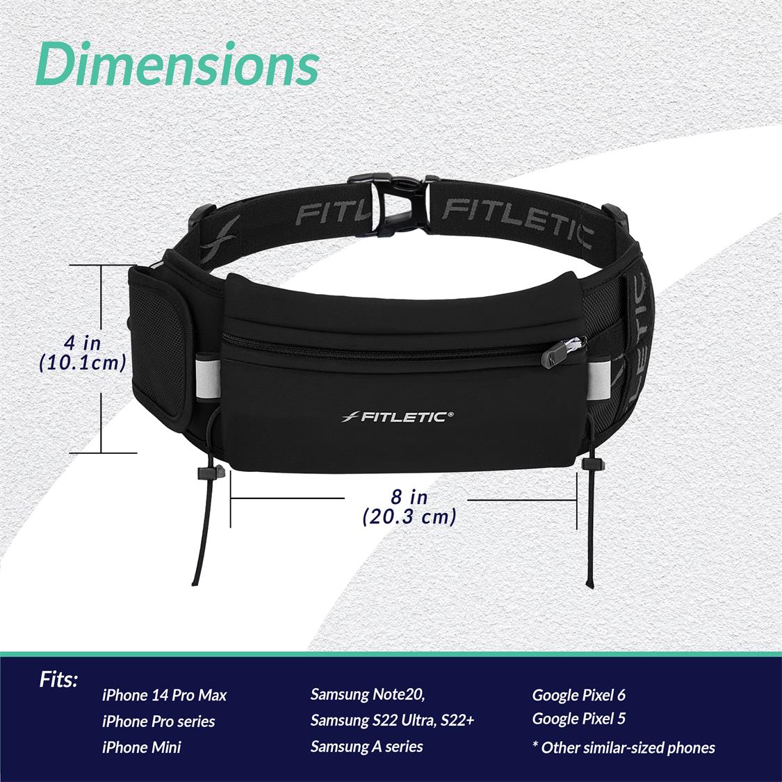 Fitletic Ultimate 2 Running Belt - Carry Belt - Trek, Trail & Fish NZ