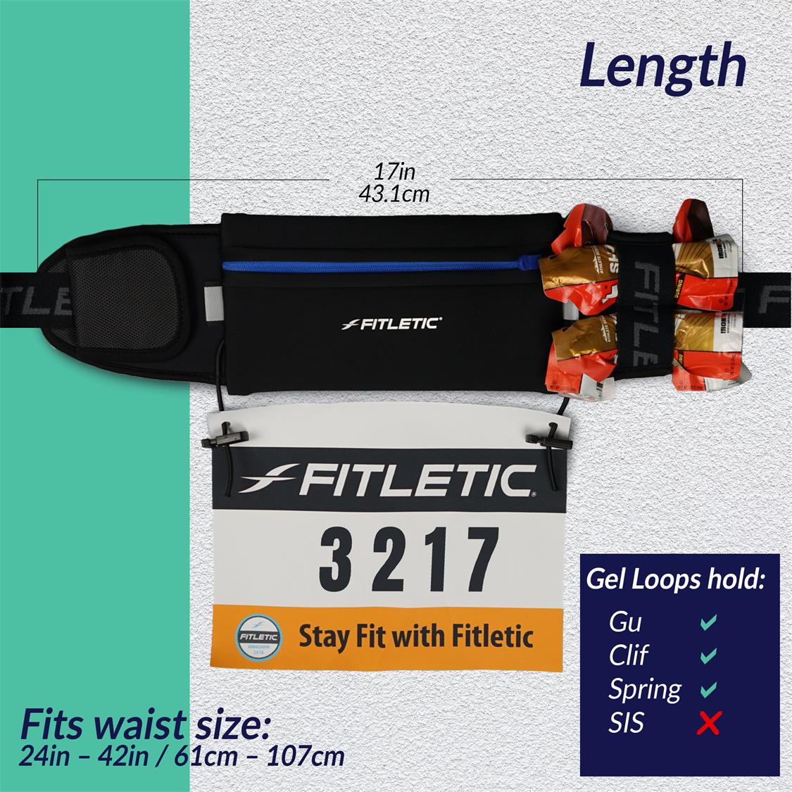 Fitletic Ultimate 2 Running Belt - Carry Belt - Trek, Trail & Fish NZ