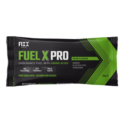 FIXX Fuel X Pro End drink mix 55g - single serve - Drink Mix - Trek, Trail & Fish NZ