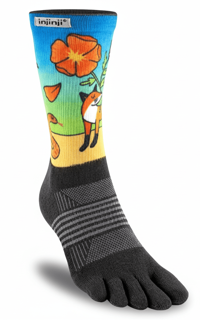 Injinji Performance Artist Designed Trail Crew Socks - womens - Socks - Trek, Trail & Fish NZ