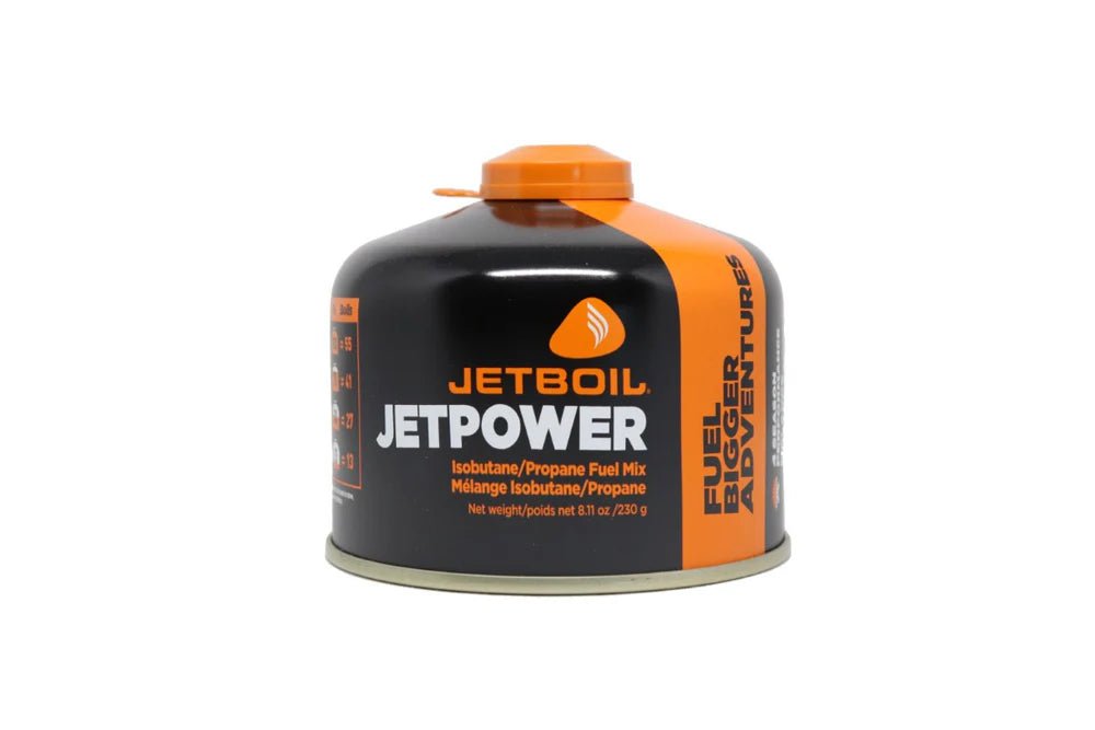 Jet Power fuel canister - 230g - Cooking Outdoors - Trek, Trail & Fish NZ