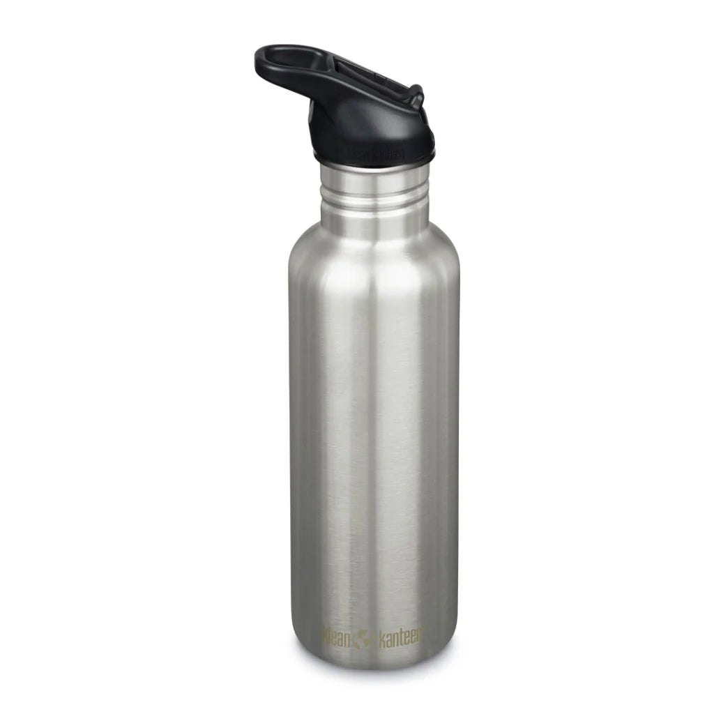 Klean Kanteen Classic 800ml w/ Flip Seal Sport Cap - Hard Flask - Trek, Trail & Fish NZ