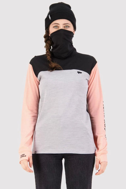 Mons Royale Yotei BF High Neck Ridgeline - womens - Long - sleeved Tops - Trek, Trail & Fish NZ