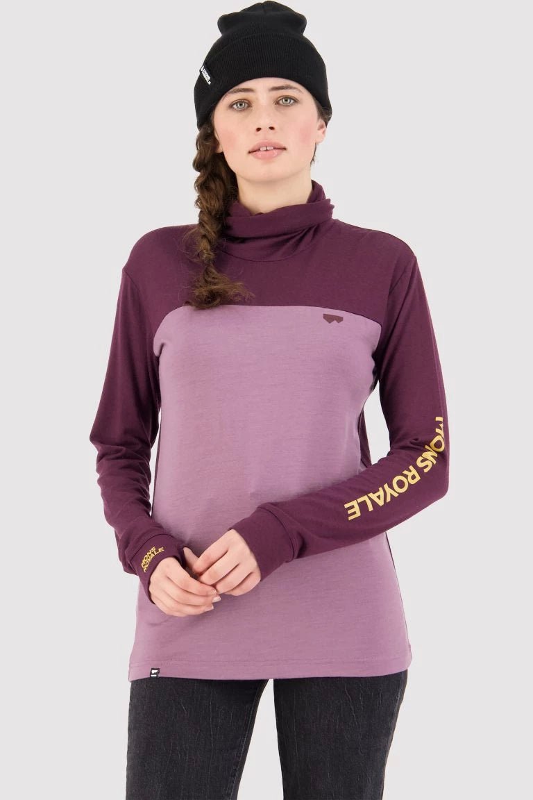 Mons Royale Yotei BF High Neck Ridgeline - womens - Long - sleeved Tops - Trek, Trail & Fish NZ