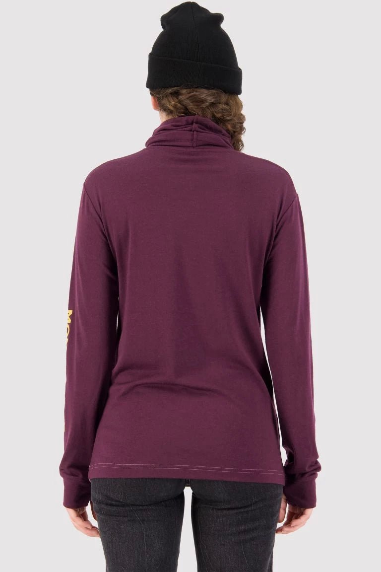 Mons Royale Yotei BF High Neck Ridgeline - womens - Long - sleeved Tops - Trek, Trail & Fish NZ