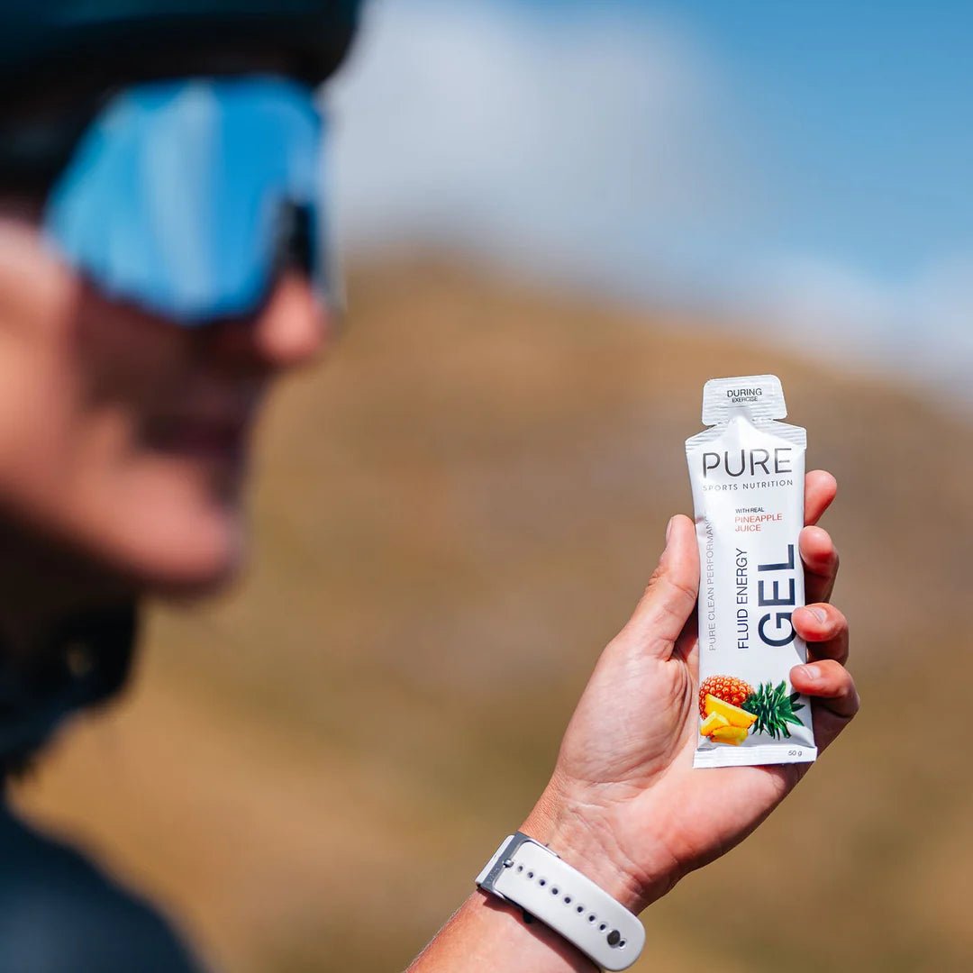 Pure Fluid Energy Gel - pineapple - 8 pack - Nutrition - Gels - Trek, Trail & Fish NZ