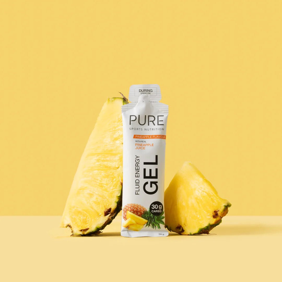 Pure Fluid Energy Gel - pineapple - 8 pack - Nutrition - Gels - Trek, Trail & Fish NZ