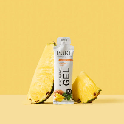 Pure Fluid Energy Gel - pineapple - 8 pack - Nutrition - Gels - Trek, Trail & Fish NZ