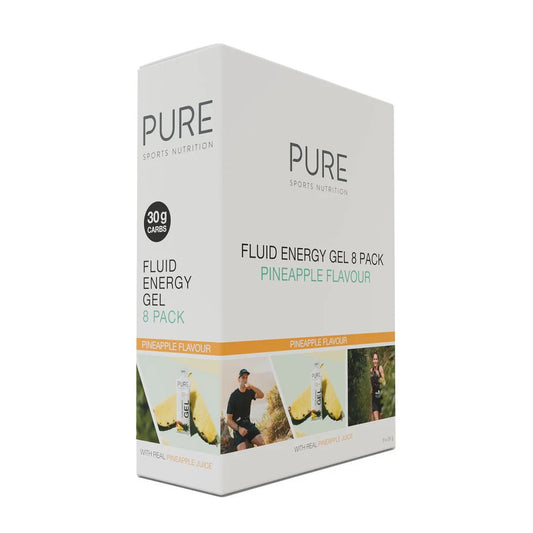 Pure Fluid Energy Gel - pineapple - 8 pack - Nutrition - Gels - Trek, Trail & Fish NZ