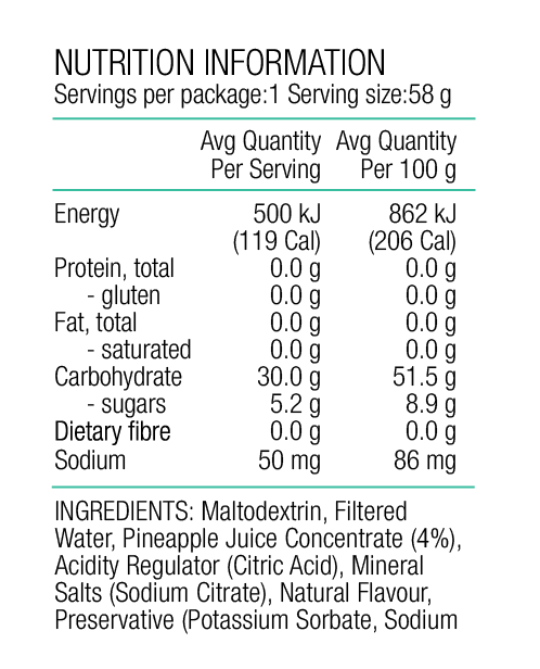 Pure Fluid Energy Gel - pineapple - 8 pack - Nutrition - Gels - Trek, Trail & Fish NZ