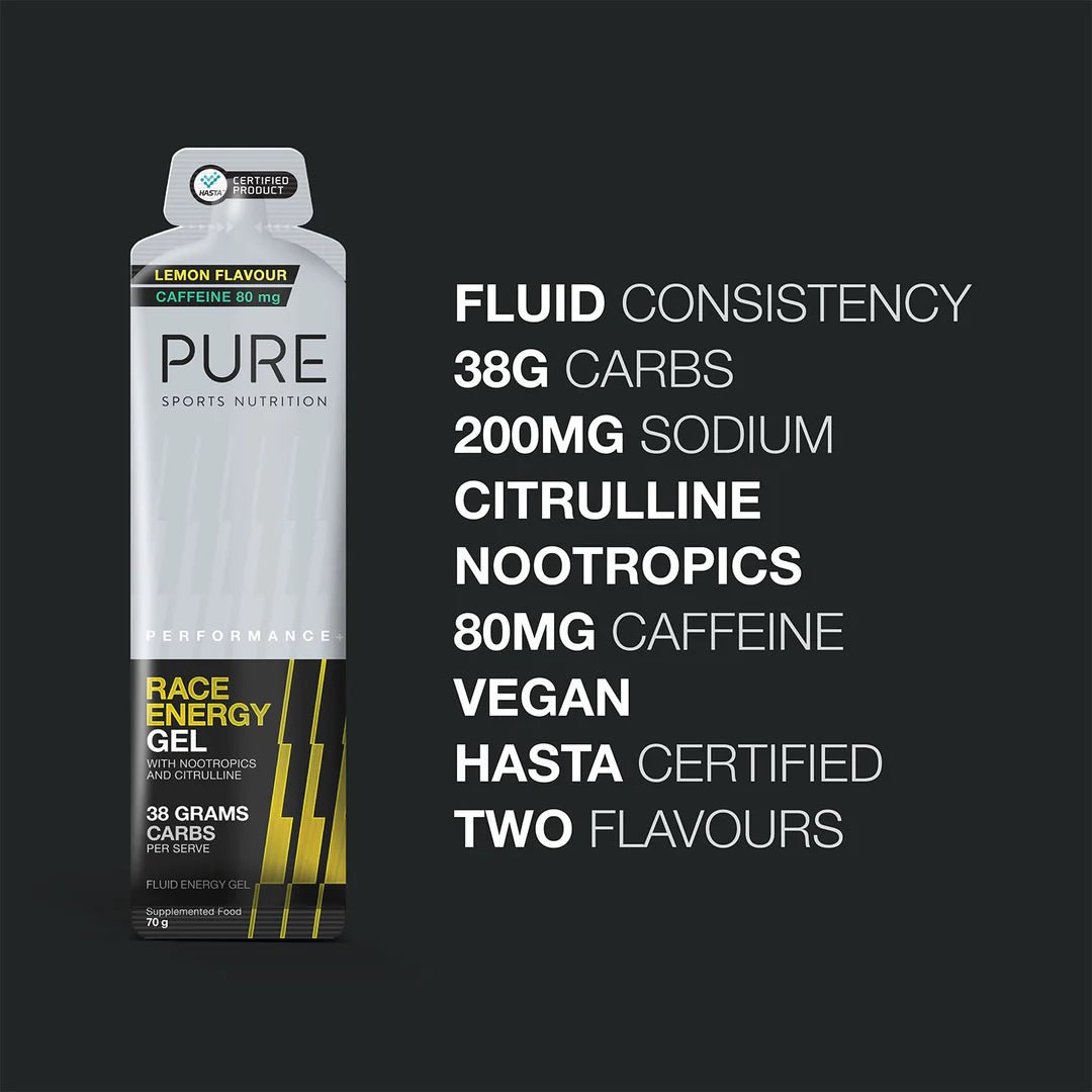 Pure Performance+ Race Energy Gel with citrulline - Nutrition - Gels - Trek, Trail & Fish NZ