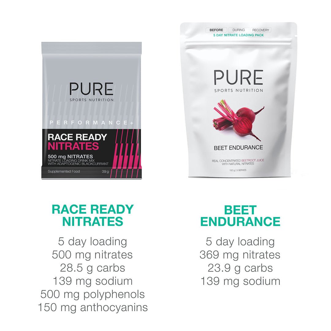 Pure Performance + Race Ready Nitrates - Drink Mix - Trek, Trail & Fish NZ