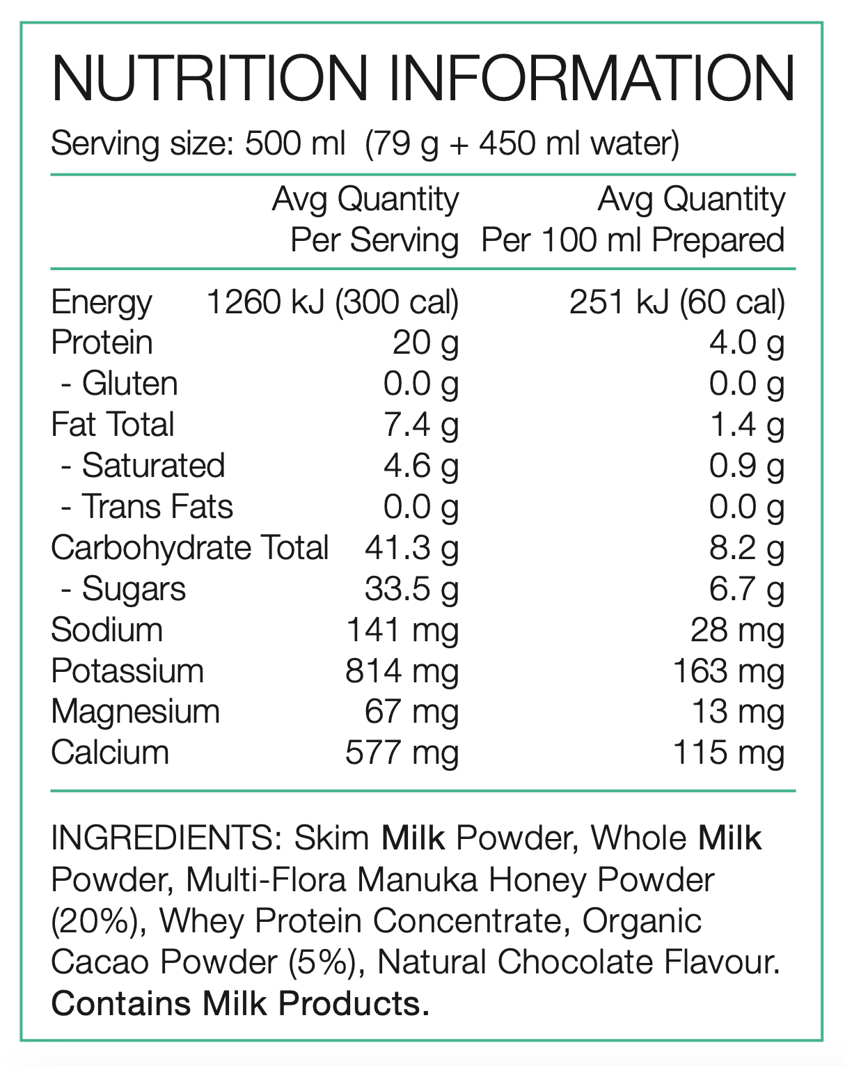 Pure Recovery Shake - Trek, Trail & Fish NZ