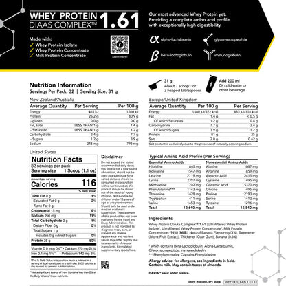 Radix Whey Protein DIASS Complex 1.61 1kg - Protein - Trek, Trail & Fish NZ