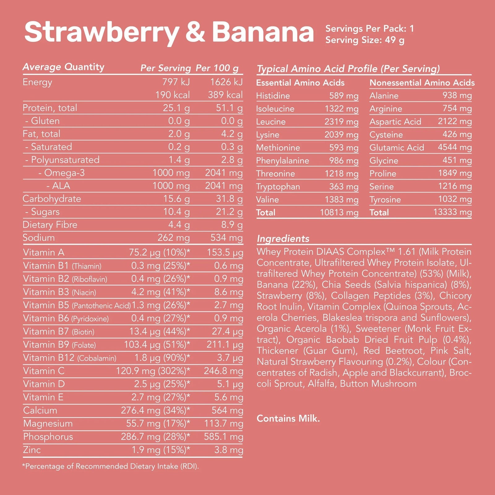 Radix Whey Protein Smoothie - Protein - Trek, Trail & Fish NZ