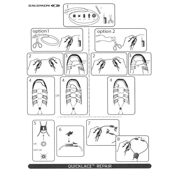 Salomon Quicklace Kit - Shoe Laces - Trek, Trail & Fish NZ