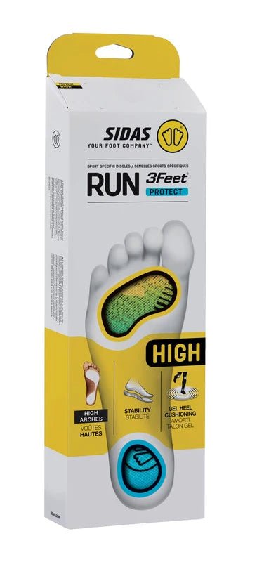 Sidas 3feet Run Protect insoles - for high arches - Footwear - Accessories - Insoles - Trek, Trail & Fish NZ