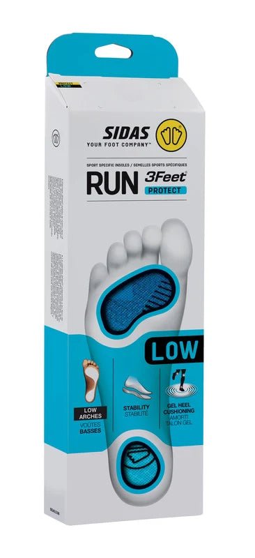 Sidas 3feet Run Protect insoles - for low arches - Footwear - Accessories - Insoles - Trek, Trail & Fish NZ