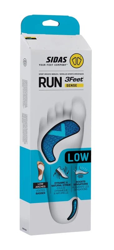 Sidas 3feet Run Sense insoles - for low arches - Footwear - Accessories - Insoles - Trek, Trail & Fish NZ