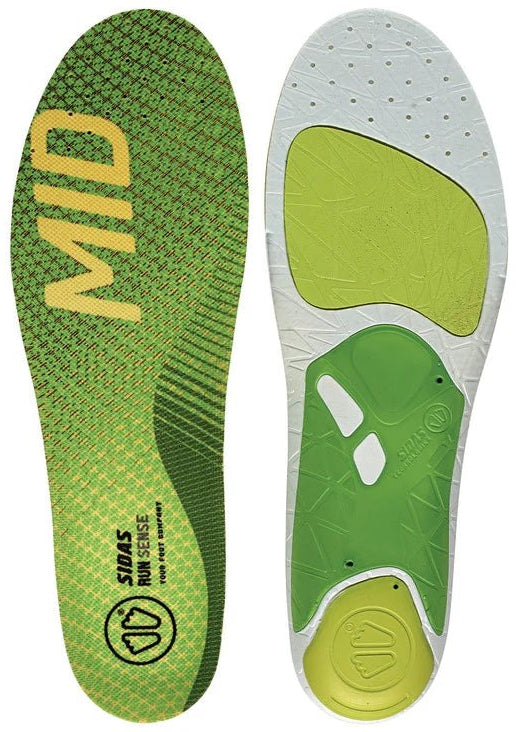 Sidas 3feet Run Sense insoles - for mid arches - Footwear - Accessories - Insoles - Trek, Trail & Fish NZ
