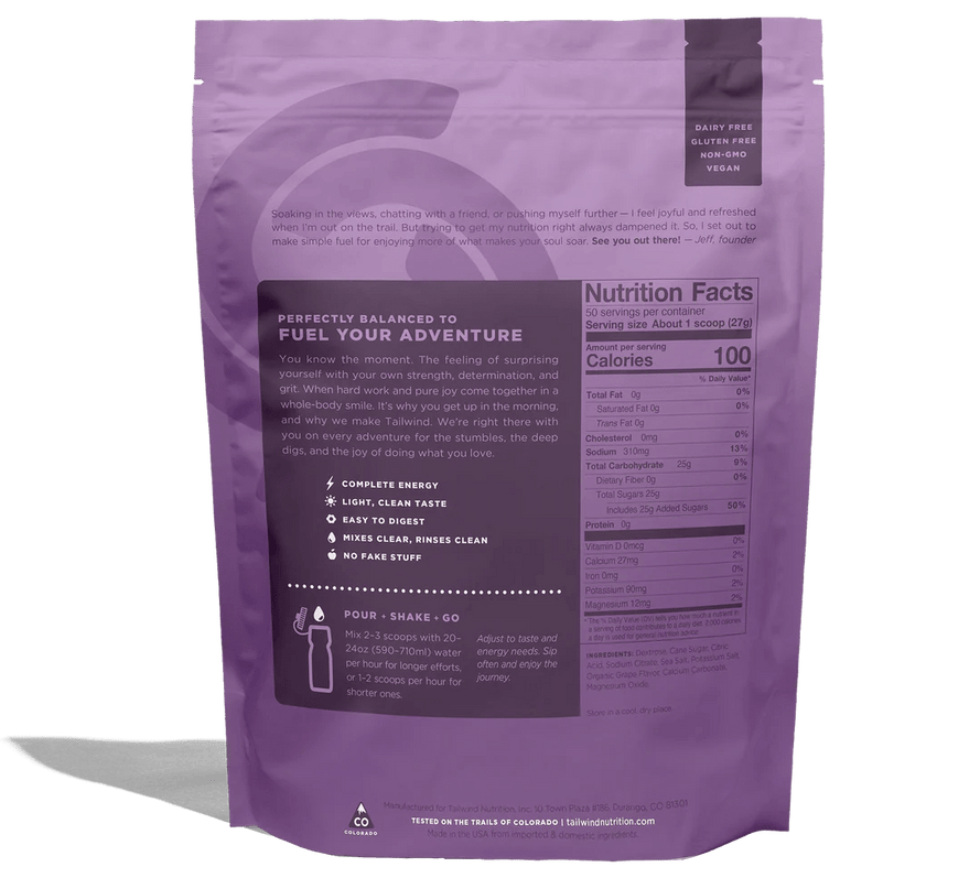 Tailwind Endurance Fuel - 810g - Nutrition - Drink Mix - Trek, Trail & Fish NZ
