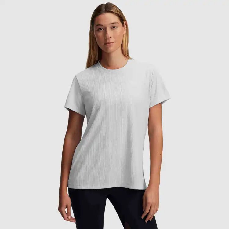 UnderArmour Tech Rib Short - sleeve - womens - Clothing - Tops - T-shirt - Trek, Trail & Fish NZ