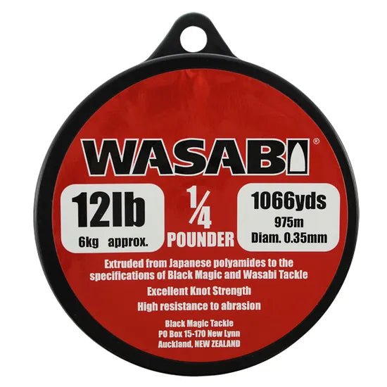 Wasabi Mono 1/4lb spool - Spools - Trek, Trail & Fish NZ