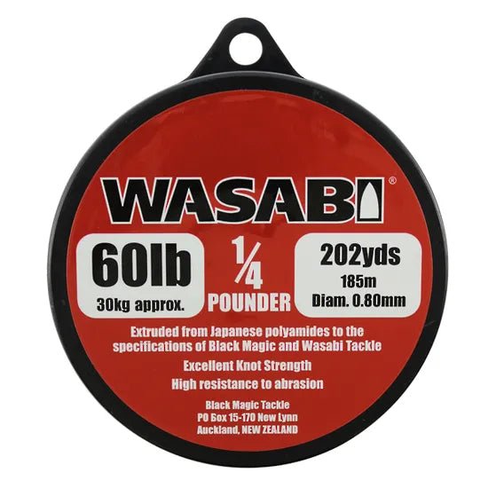 Wasabi Mono 1/4lb spool - Spools - Trek, Trail & Fish NZ