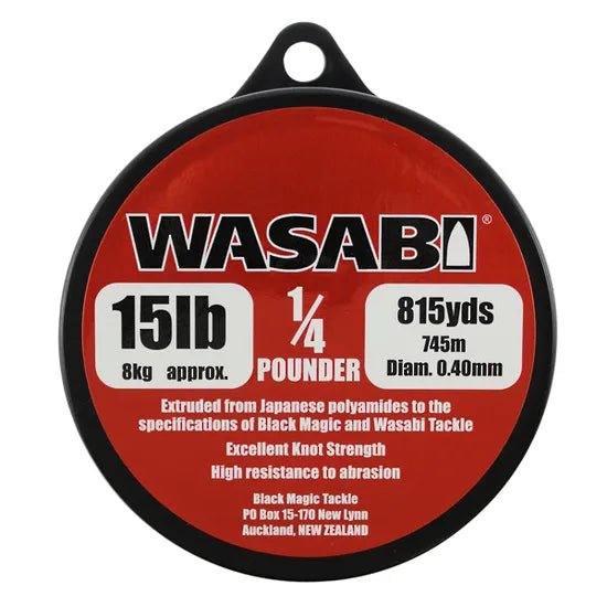 Wasabi Mono 1/4lb spool - Spools - Trek, Trail & Fish NZ